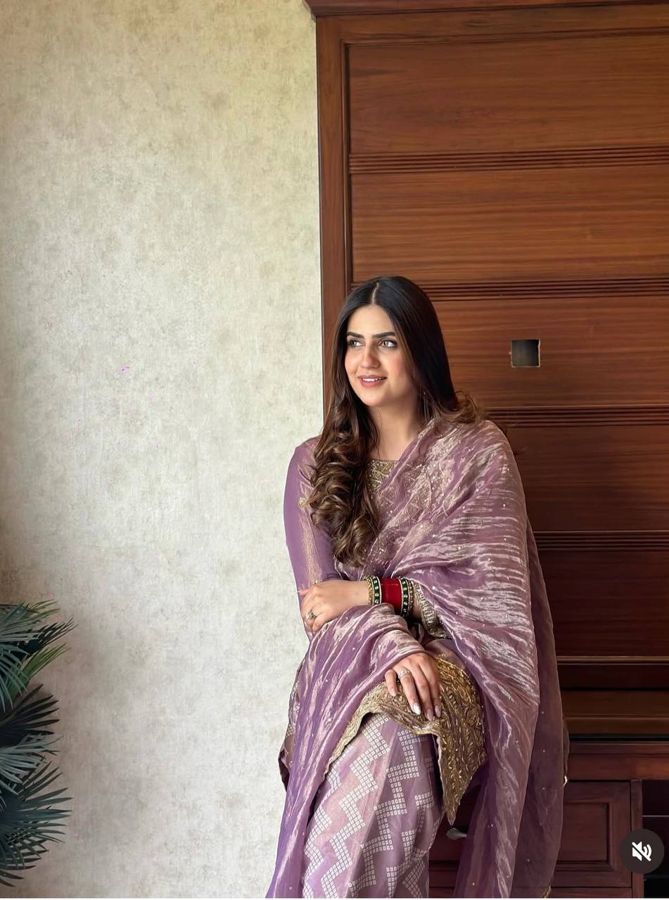 Pure Twin Tissue Net Embroidered Suit Set