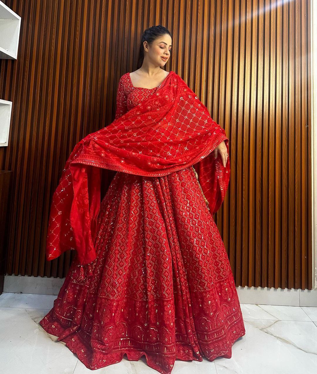 Elegant Georgette Work Lehenga Choli