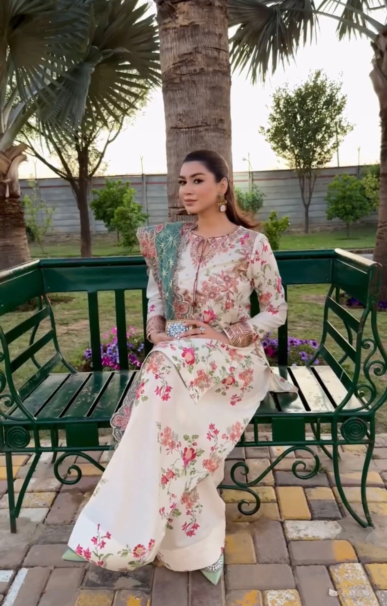 Grace in Every Thread Heavy Modal Silk Embroidered Palazzo Suit Set
