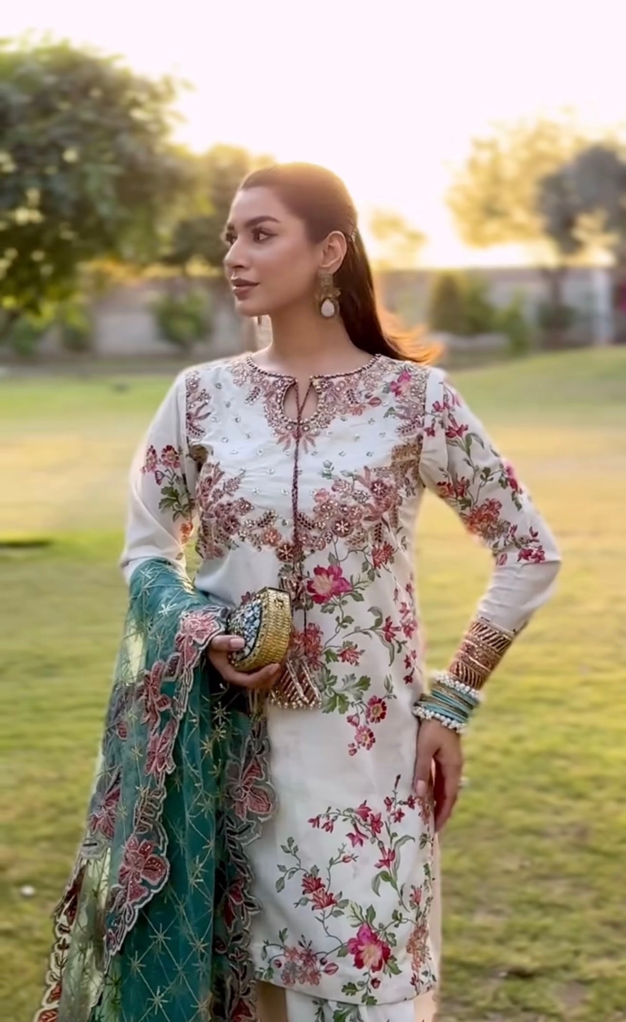 Grace in Every Thread Heavy Modal Silk Embroidered Palazzo Suit Set